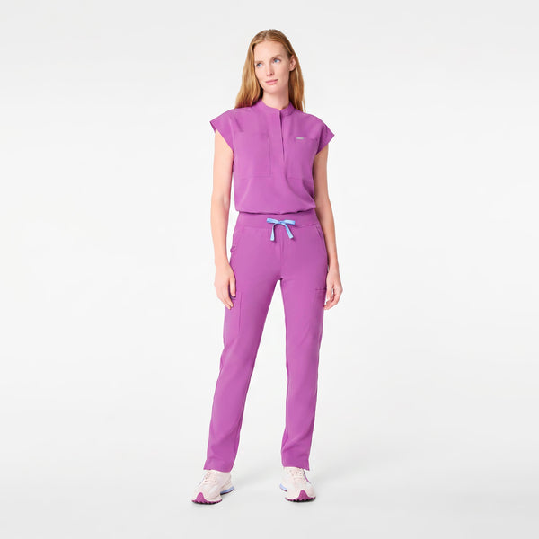 Women's Ultraberry Payson Relaxed Henley - Scrub Top