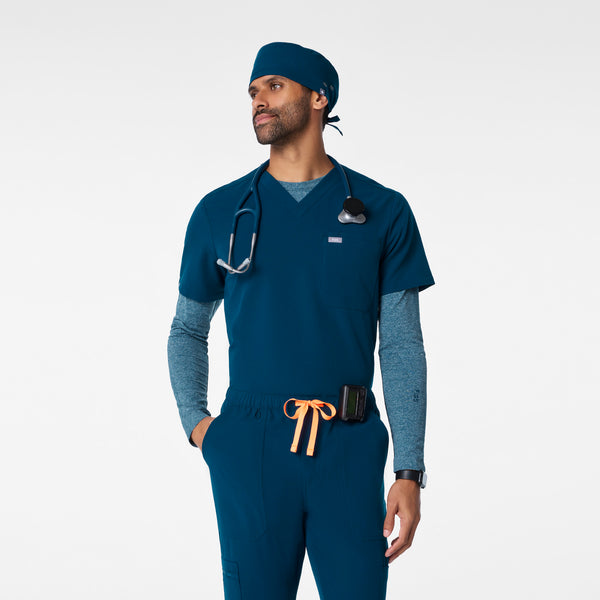 Deep Reef FIGS Scrub Cap With Buttonholes