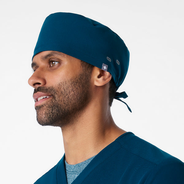 Deep Reef FIGS Scrub Cap With Buttonholes