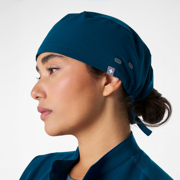 Deep Reef FIGS Scrub Cap With Buttonholes