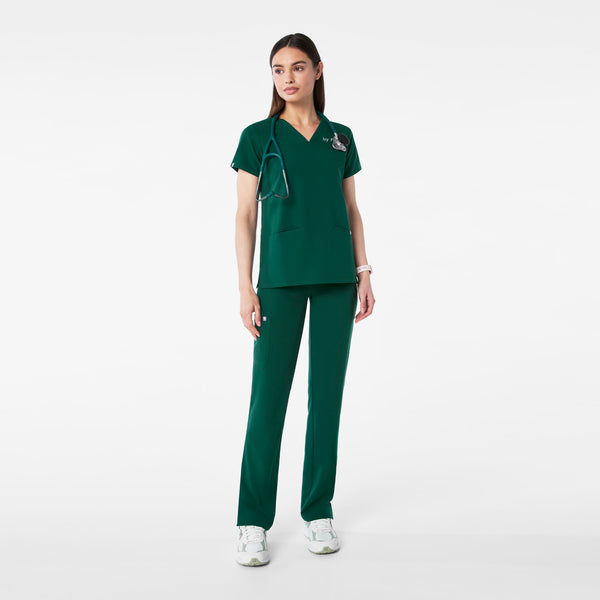 Women's Forest Green Casma -  Scrub Top™
