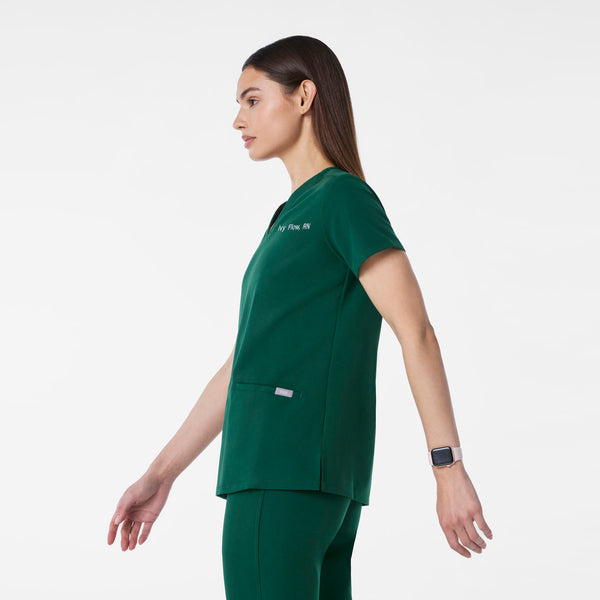 Women's Forest Green Casma -  Scrub Top™