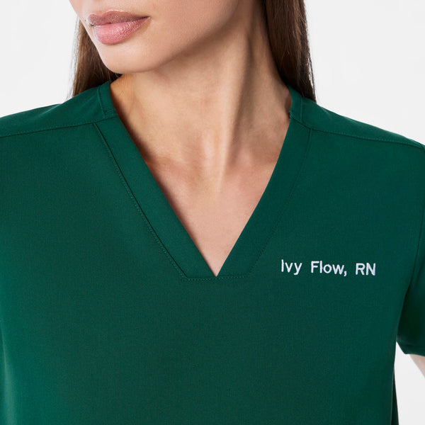 Women's Forest Green Casma -  Scrub Top™