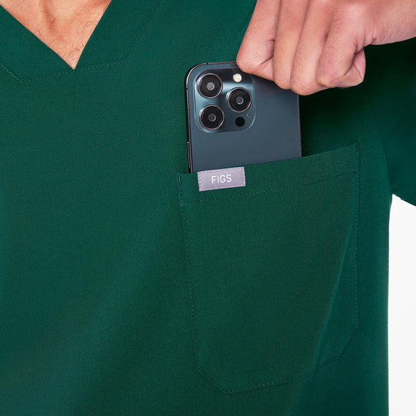 Men's Forest Green Chisec -  Scrub Top™