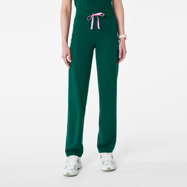 Women's Forest Green Livingston High-Rise- Straight-Leg Scrub Pant™