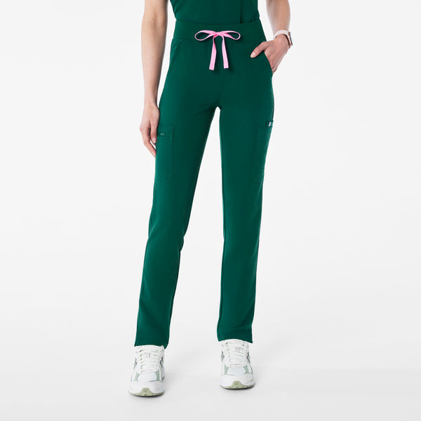 Women's Forest Green Yola High-Rise Slim  - Petite  Scrub Pant™