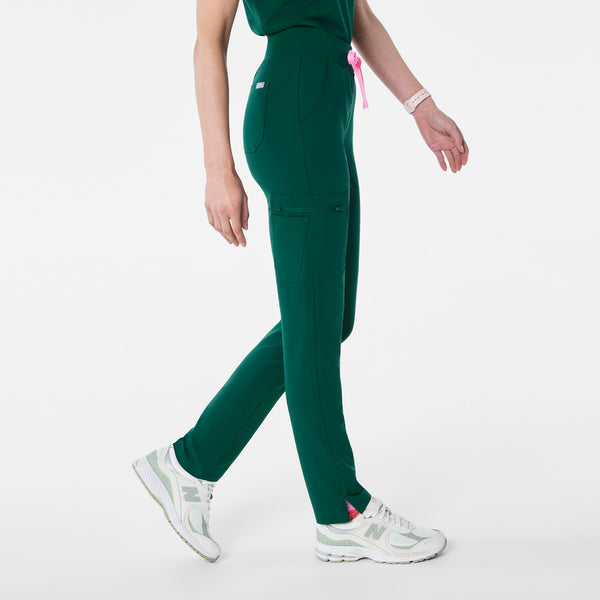 Women's Forest Green Yola High-Rise Slim  - Petite  Scrub Pant™