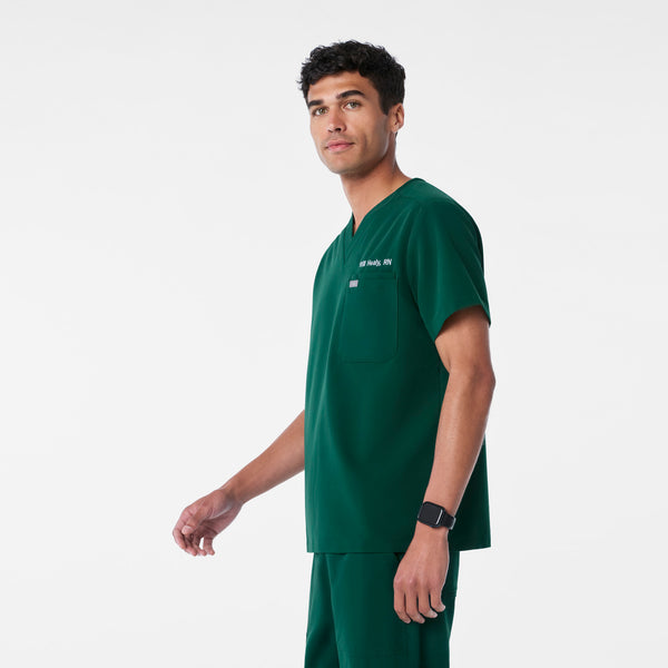 men's Forest Green Leon - Three-Pocket Scrub Top™