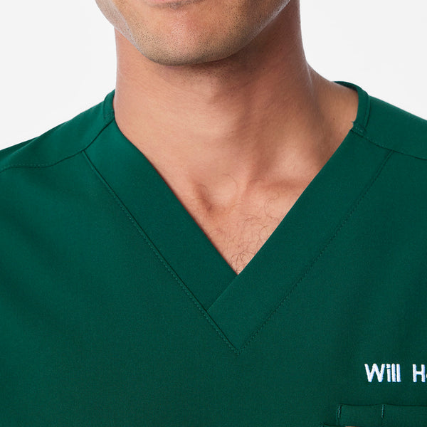 men's Forest Green Leon - Three-Pocket Scrub Top™
