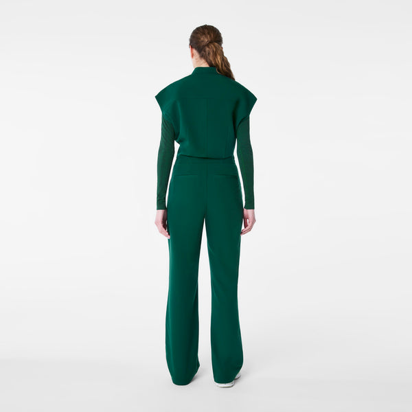 Women's Forest Green Rafaela Wide-Leg - ScrubJumpsuit™