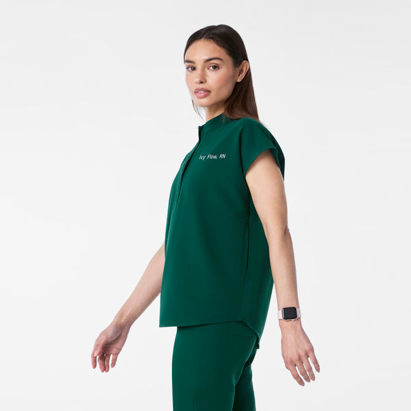 Women's Forest Green Rafaela - Oversized Scrub Top™