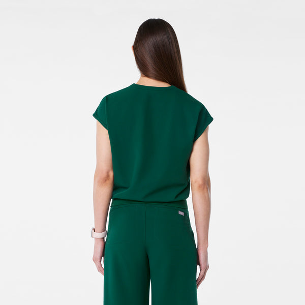 Women's Forest Green Raleigh Relaxed - Scrub Top