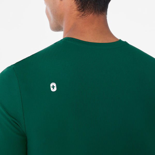 Men's Forest Green Thomas Ribbed - Long-Sleeve Underscrub