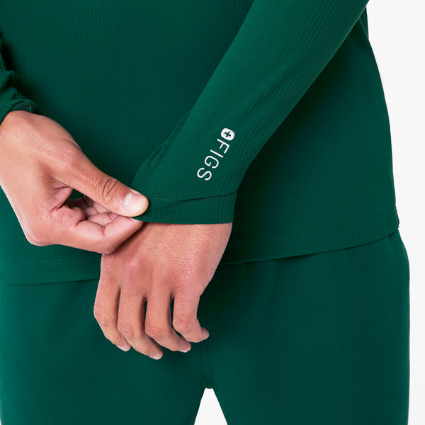 Men's Forest Green Thomas Ribbed - Long-Sleeve Underscrub