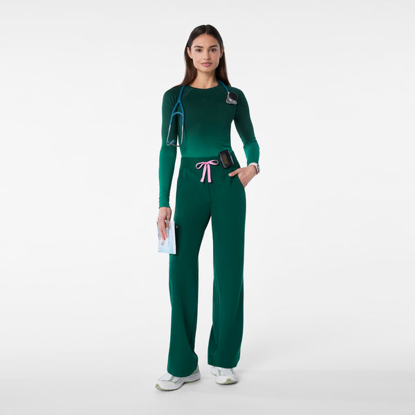 Women's Ombre Forest Green Salta - Long-Sleeve Underscrub
