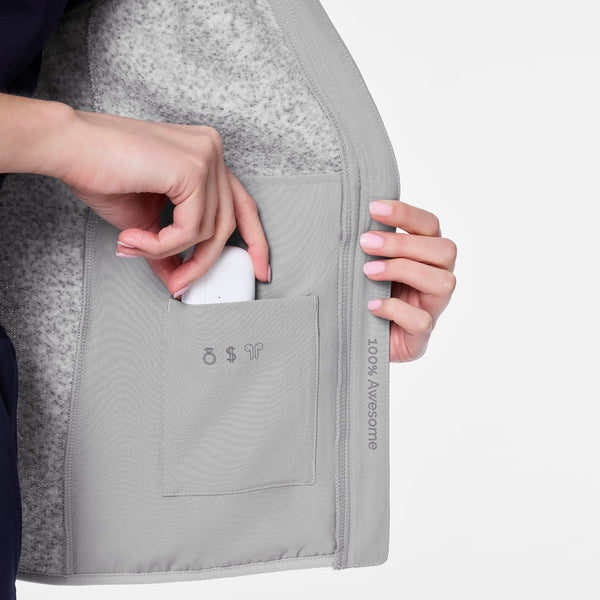 Women's Heather Light Grey On-Shift -  Sweater-Knit Vest™
