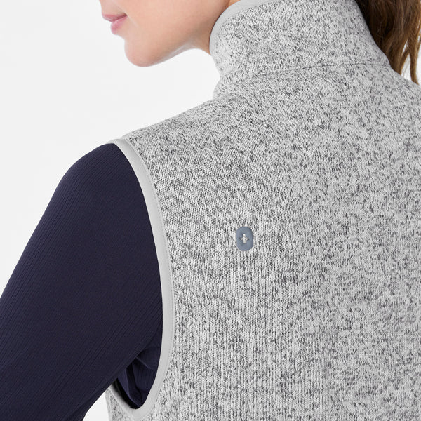 Women's Heather Light Grey On-Shift -  Sweater-Knit Vest™