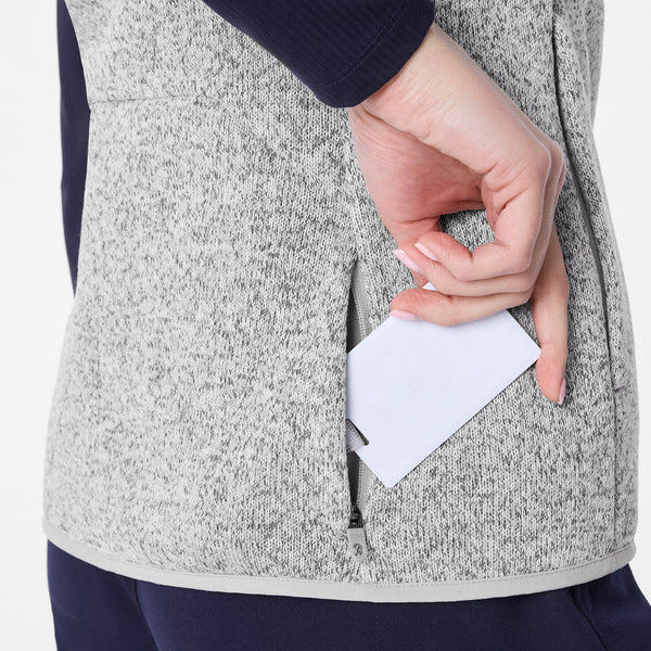 Women's Heather Light Grey On-Shift -  Sweater-Knit Vest™