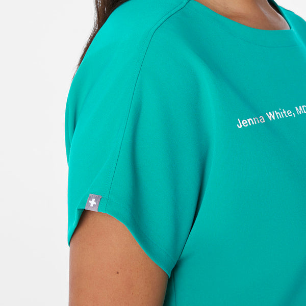 Women's Lagoon Arua Cropped Crewneck -  Scrub Top