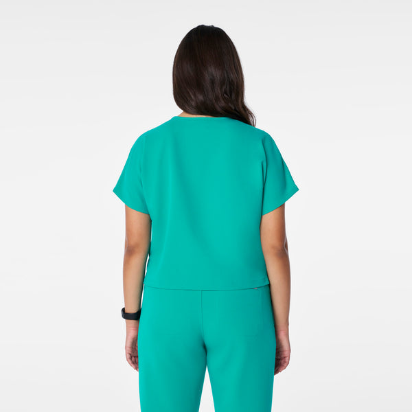 Women's Lagoon Arua Cropped V-Neck -  Scrub Top