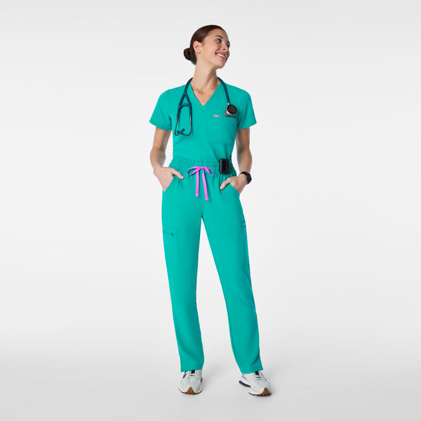 Women's Lagoon Dowa High-Rise Straight-Leg - Petite Scrub Pant