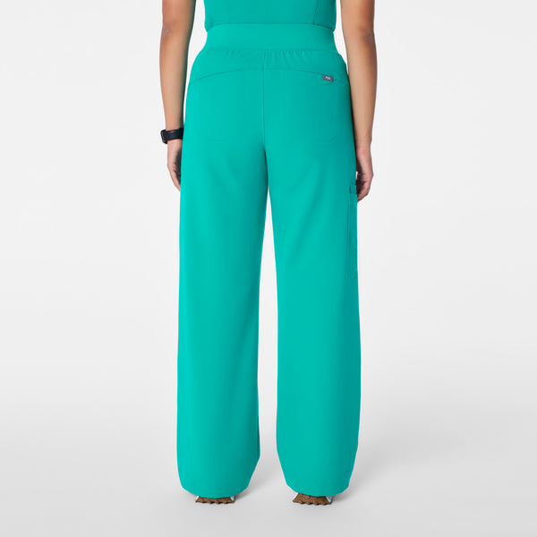 Women's Lagoon Isabel High-Rise Wide-Leg - Petite Scrub Pant