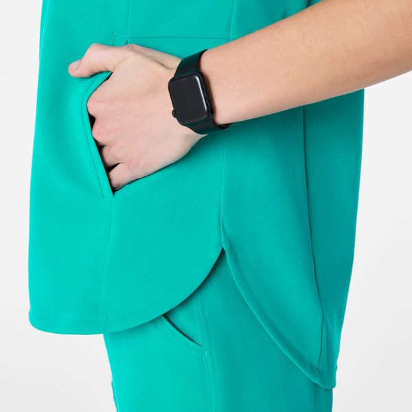 women's Lagoon Montex - Mock Neck Scrub Top