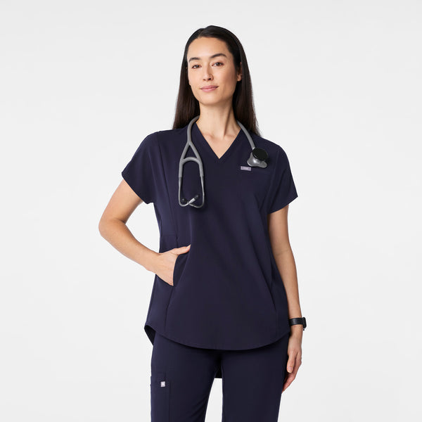 Women's Navy Addison Tunic - Scrub Top