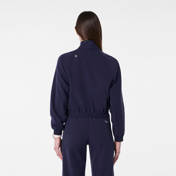 Women's Navy Sydney Cropped - Scrub Jacket