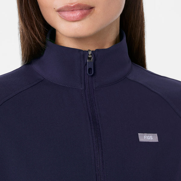 Women's Navy Sydney Cropped - Scrub Jacket