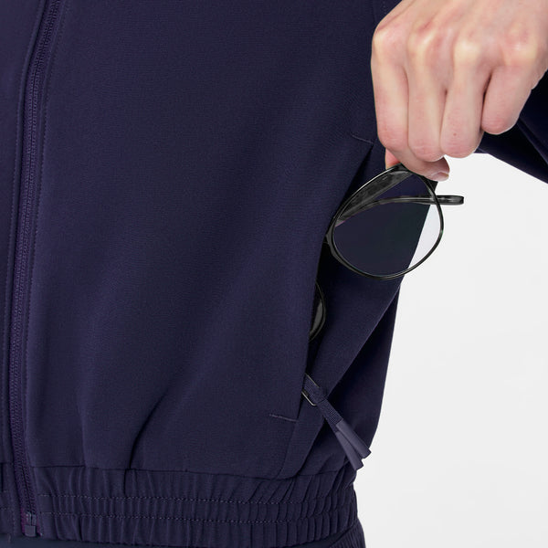 Women's Navy Sydney Cropped - Scrub Jacket