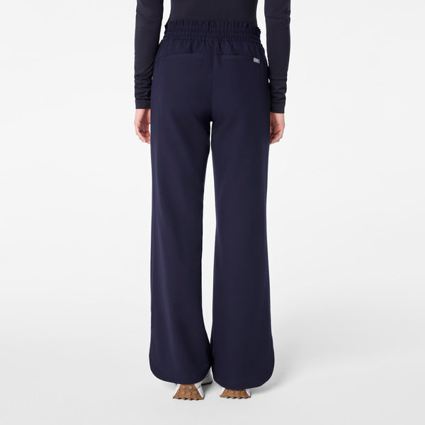 Women's Navy Marseille High-Rise Wide-Leg - Scrub Pant