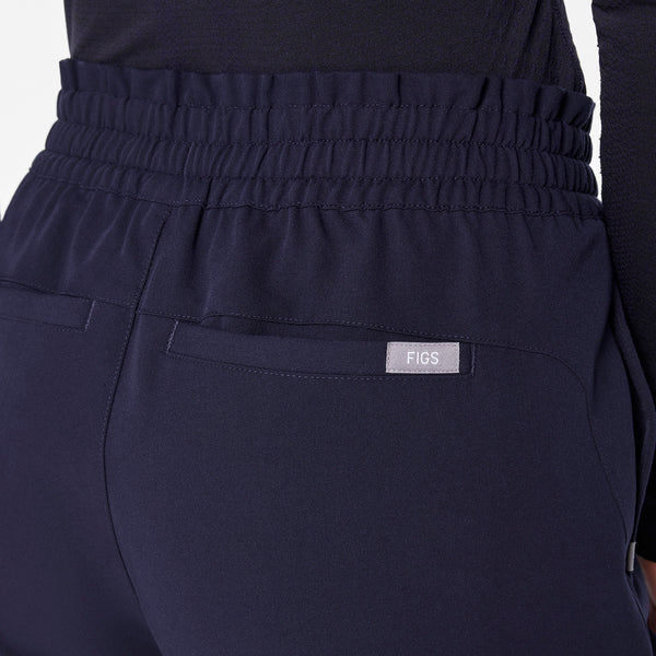 Women's Navy Marseille High-Rise Wide-Leg - Scrub Pant