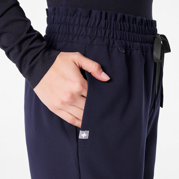Women's Navy Marseille High-Rise Wide-Leg - Scrub Pant