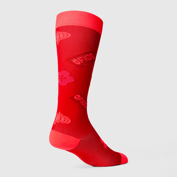 Unisex Pop Red Lunar New Year - Compression Socks