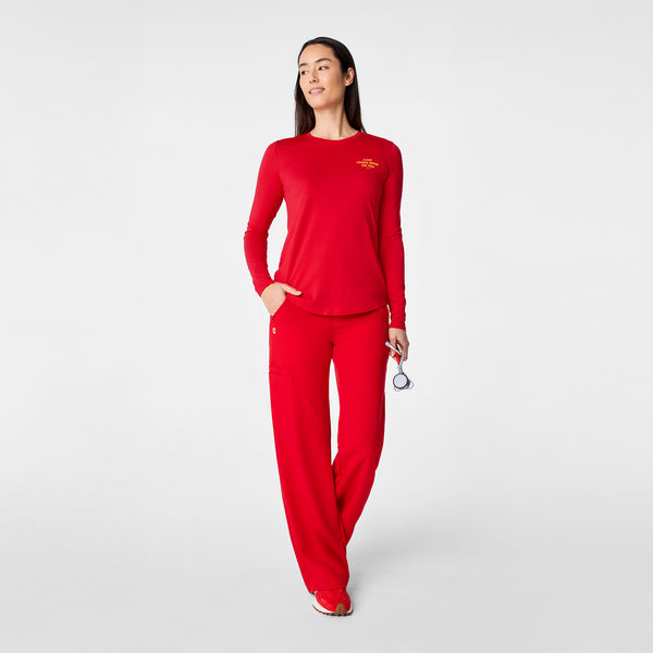 Women's Pop Red Luck Looks Good On You - Long-Sleeve Underscrub