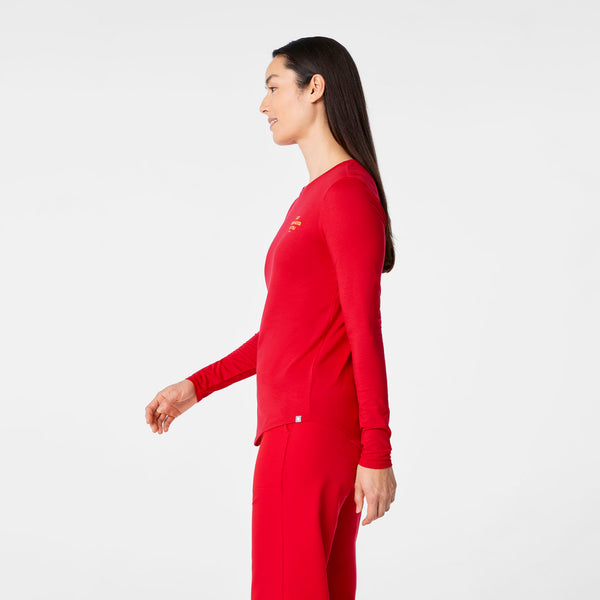 Women's Pop Red Luck Looks Good On You - Long-Sleeve Underscrub