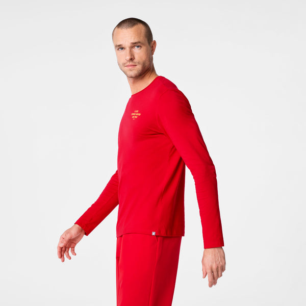 Men's Pop Red Luck Looks Good On You - Long-Sleeve Underscrub
