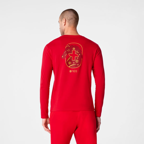 Men's Pop Red Luck Looks Good On You - Long-Sleeve Underscrub