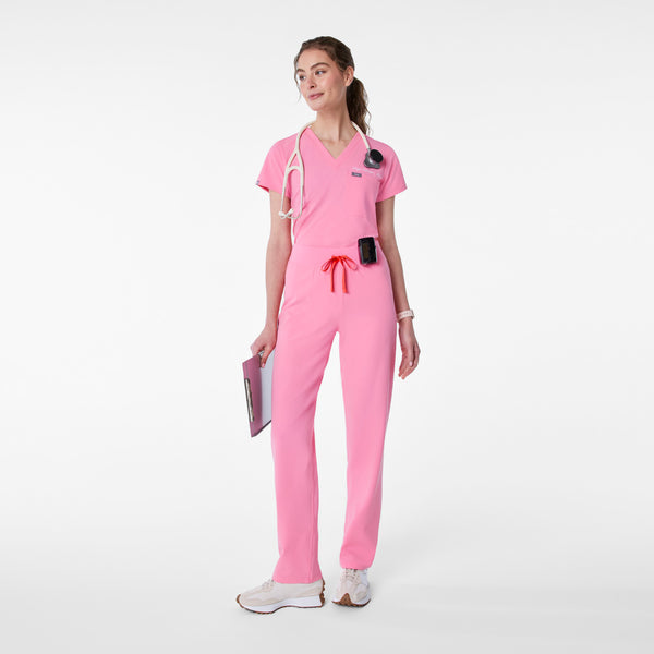 Women's Sunrise Pink Livingston High-Rise- Straight-Leg Scrub Pant™