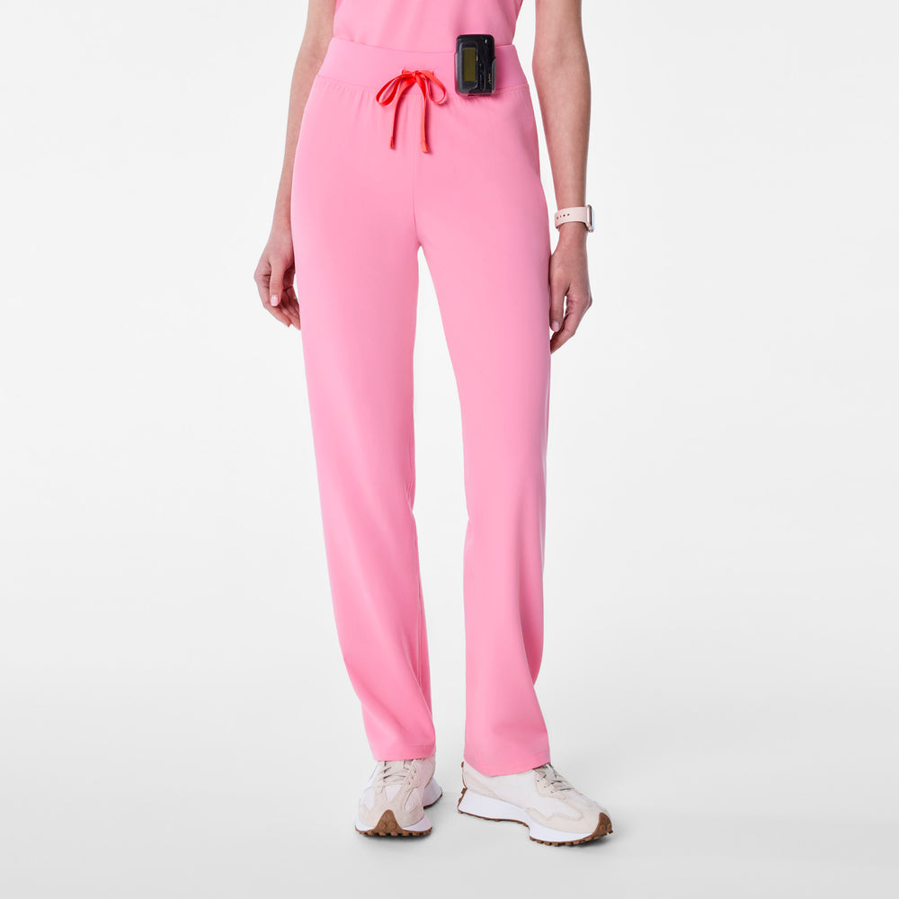 Women's Sunrise Pink Livingston High-Rise- Straight-Leg Scrub Pant™