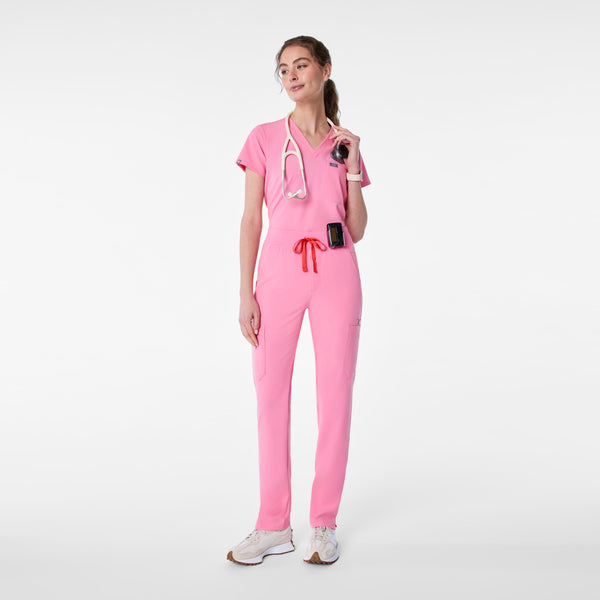 Women's Sunrise Pink Yola High-Rise Slim  -  Scrub Pant™