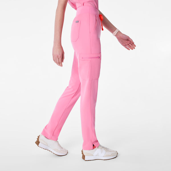 Women's Sunrise Pink Yola High-Rise Slim  -  Scrub Pant™