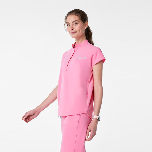 Women's Sunrise Pink Rafaela - Oversized Scrub Top™
