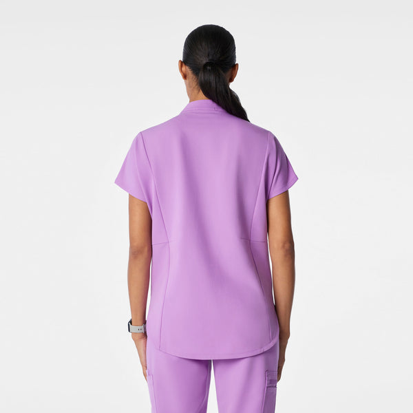 women's Wild Iris Montex - Mock Neck Scrub Top