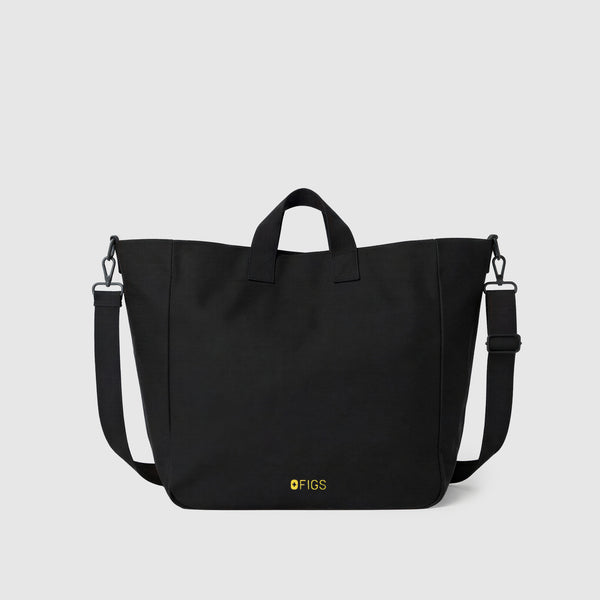 Black A Very Large Needle - Detachable Strap Tote