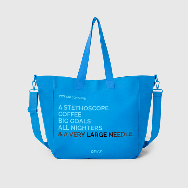Blue Horizon - A Very Large Needle Canvas Tote
