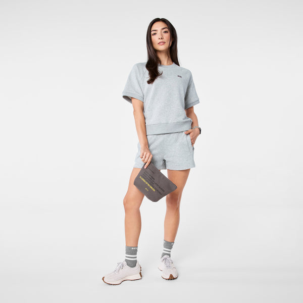 Unisex Dark Gull Grey FIGS Canvas Pouch