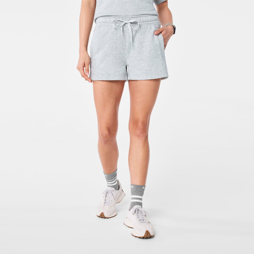Women's Heather Grey Evelyn Sweatshorts