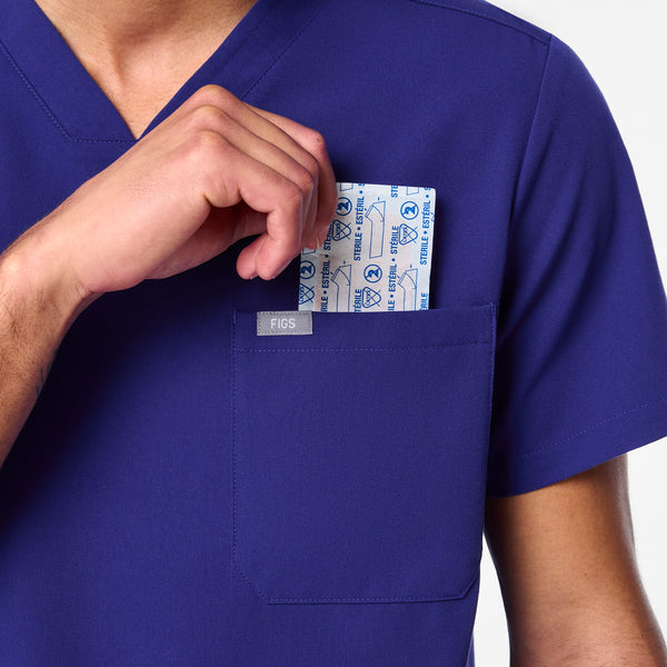 Men's Deep Royal Blue Chisec -  Scrub Top™